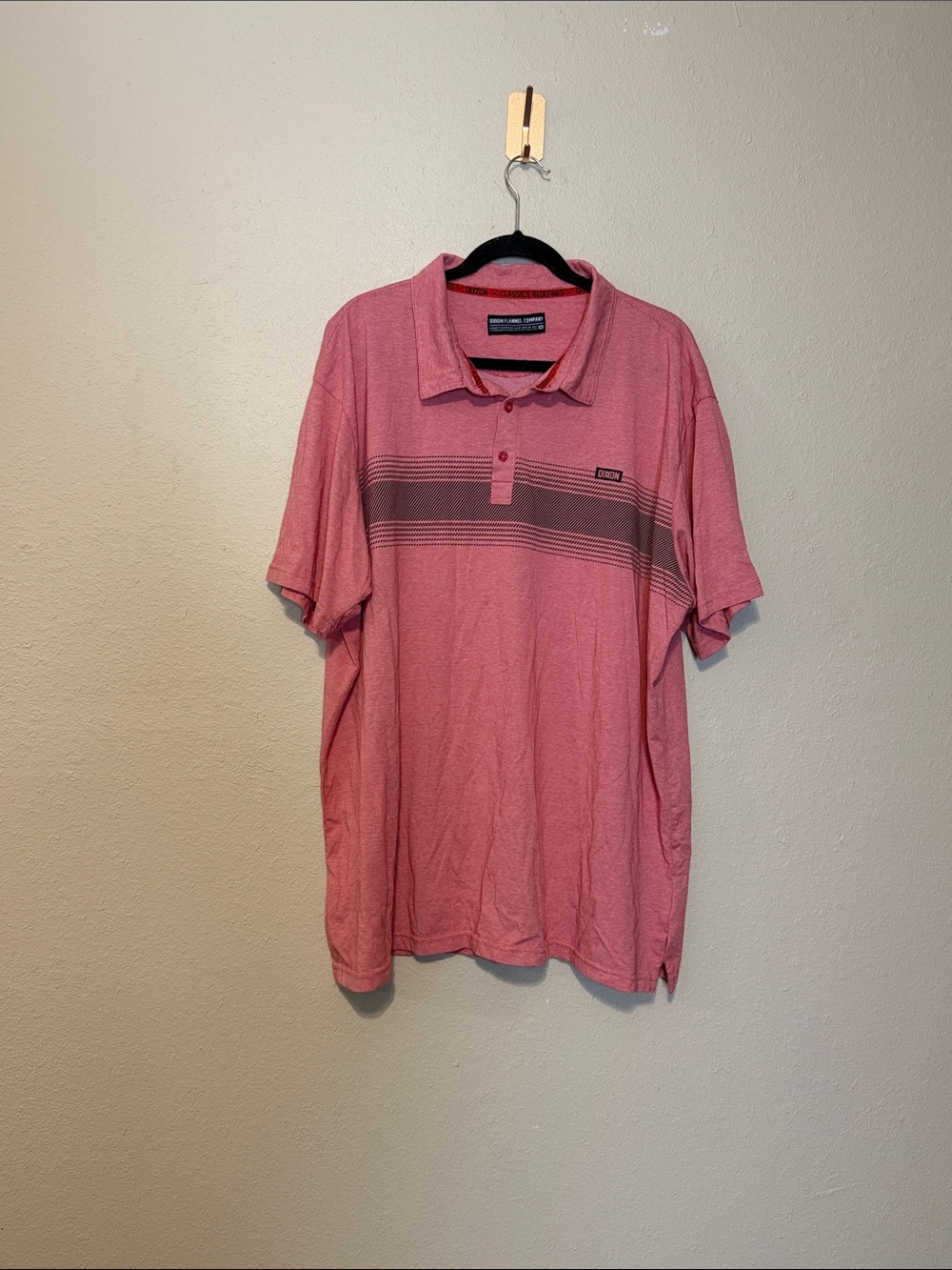 Dixxon Flannel Co Mens D-Sport Polo Shirt Red Short Sleeve Size 4X